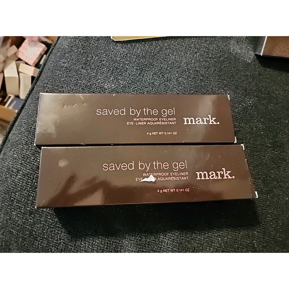 MARK "Saved by The Gel" Waterproof Eyeliner GOLD STAR W/ Brush, Avon New 2015